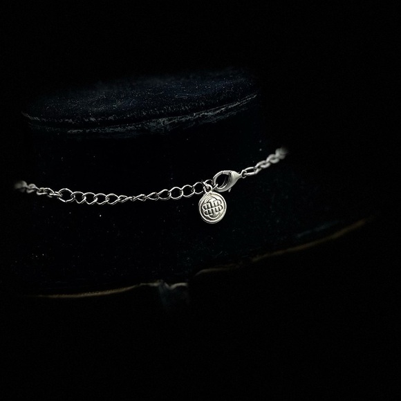 BILL Blass Rivoli Purple Rhinestone Gun Tone Necklace - Picture 6 of 6